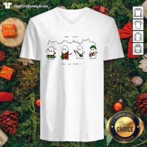 Holiday Ghosties V-neck - Design by Thefirsttees.com