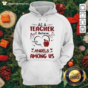 As An Emt I Believe There Are Angels Among Us Hoodie - Design by Thefristtees.com