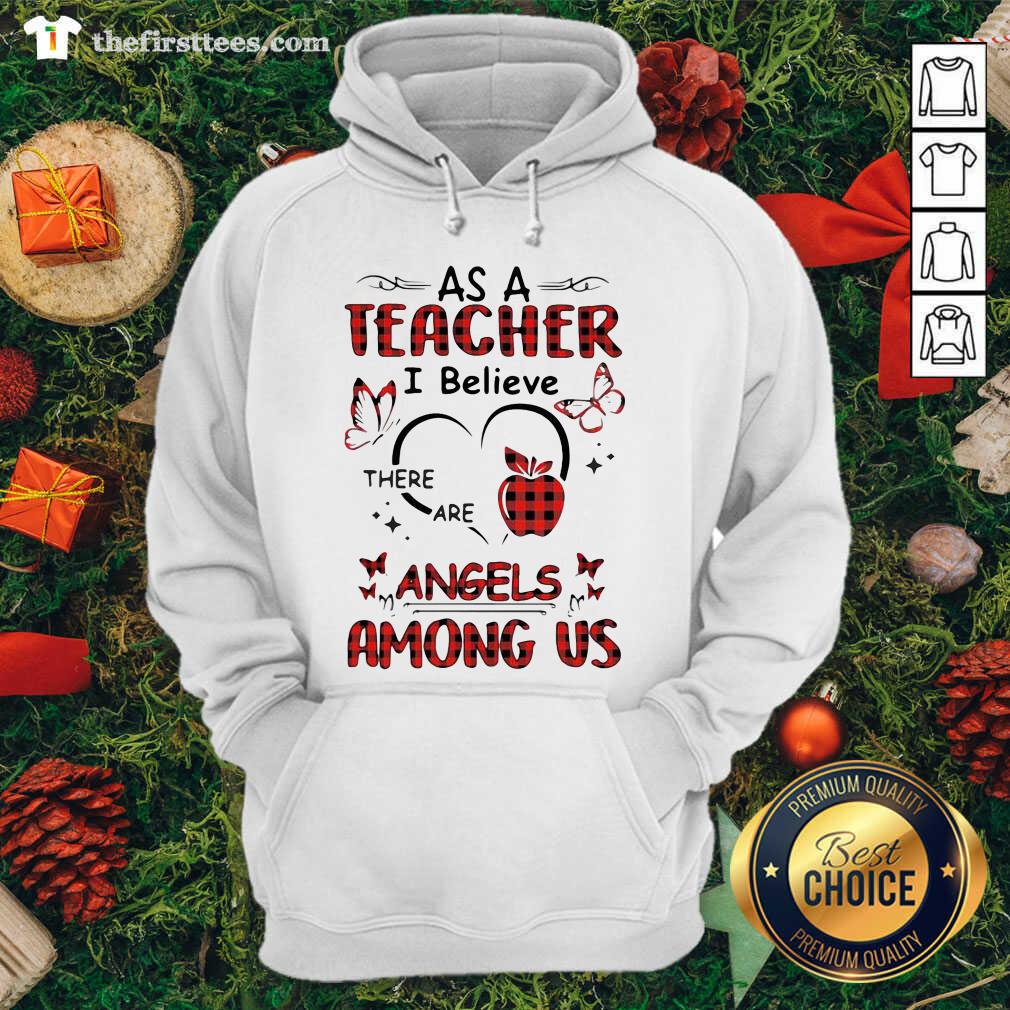 As An Emt I Believe There Are Angels Among Us Hoodie - Design by Thefristtees.com