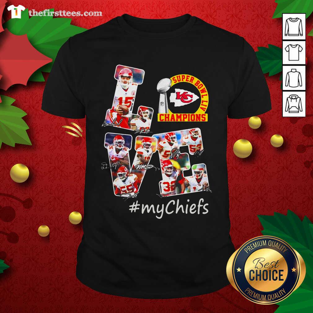 Love Kansas City Chiefs Shirt - Design by Thefristtees.com