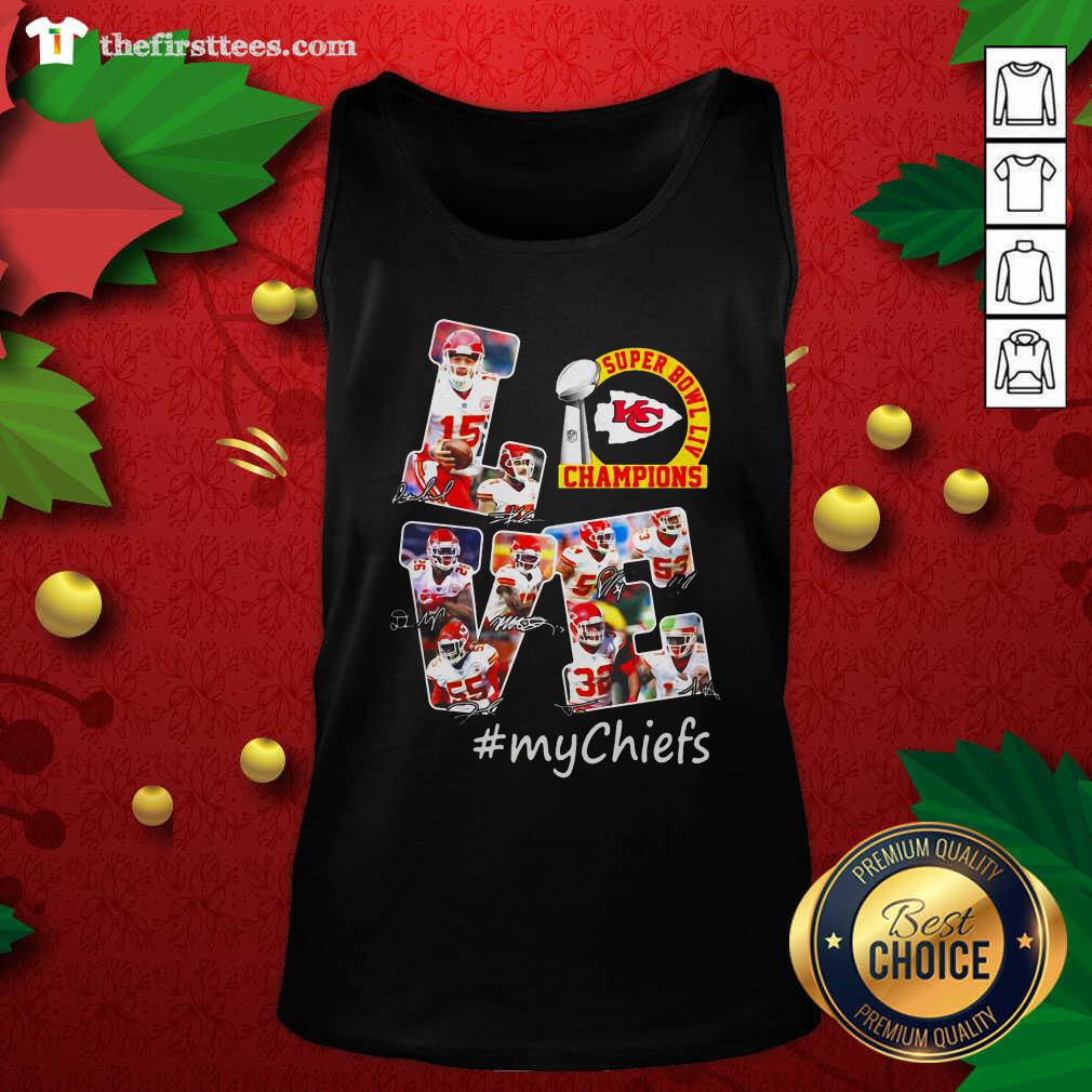 Love Kansas City Chiefs Tank Top - Design by Thefristtees.com