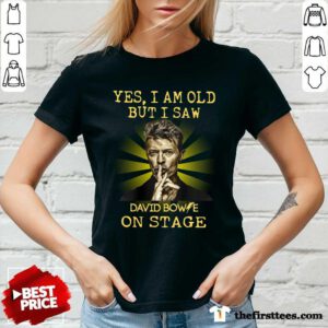 Yes I Am Old But I Saw David Bowie On Stage V-neck - Design by Thefirsttees.com