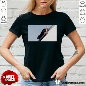 Funny Biden Stumbles Thrice To Board Plane V-Neck