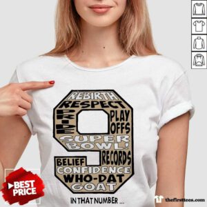 Official 9 New Orleans Saints In That Number V-Neck