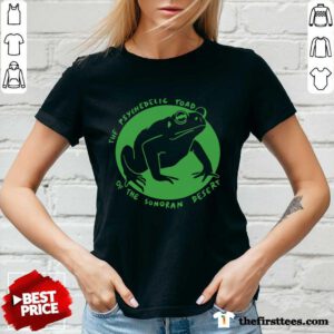 Official Frog Psychedelic Of The Sonoran Desert V-Neck