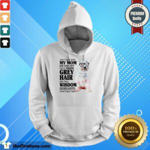 Funny Schnauzer She Does Not Have Grey Hair American Flag Hoodie