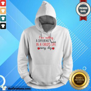 I Am Making A Difference In A Child's Life Book Every Day Hoodie