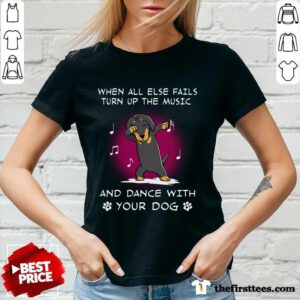 Dachshund Music And Dance V-Neck