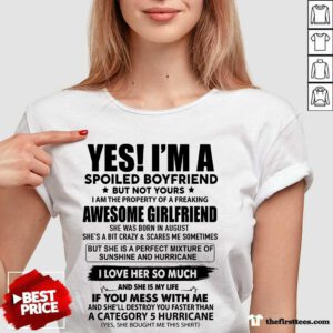 Spoiled Boyfriend Awesome Girlfriend V-Neck