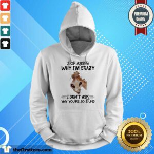 Stop Asking Why I'm Crazy Horse Hoodie