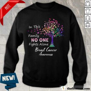 No One Breast Cancer Awareness Sweatshirt