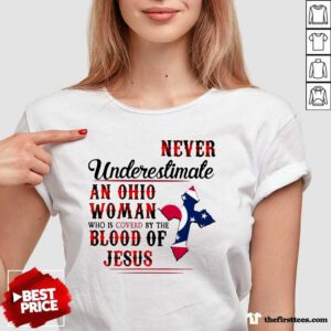 Ohio Woman Blood Of Jesus V-Neck