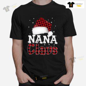 Fun Santa Hat Christmas Costume Family Matching Nana Claus Shirt