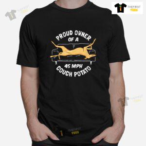Greyhound Rescue Proud Owner 45mph Couch Potato Shirt