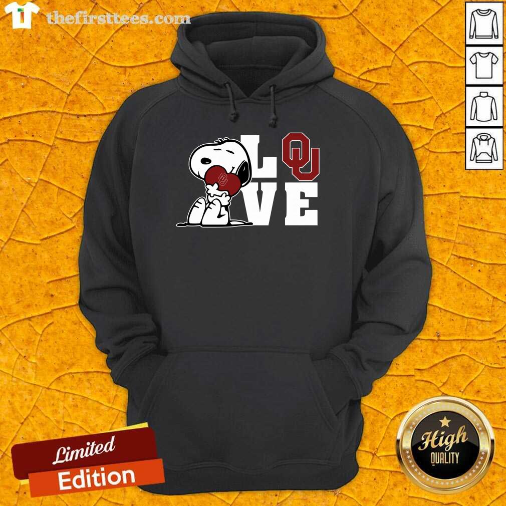 Snoopy Love Oklahoma Sooners hoodie