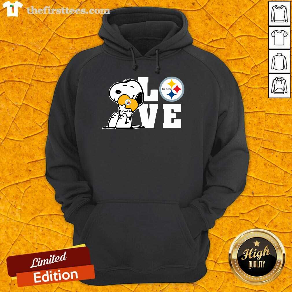 Snoopy Love Pittsburgh Steelers hoodie