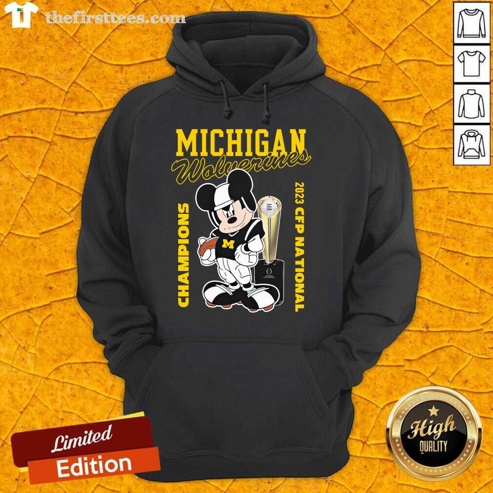 Mickey Mouse X Michigan Wolverines 2023 CFP National Champions hoodie