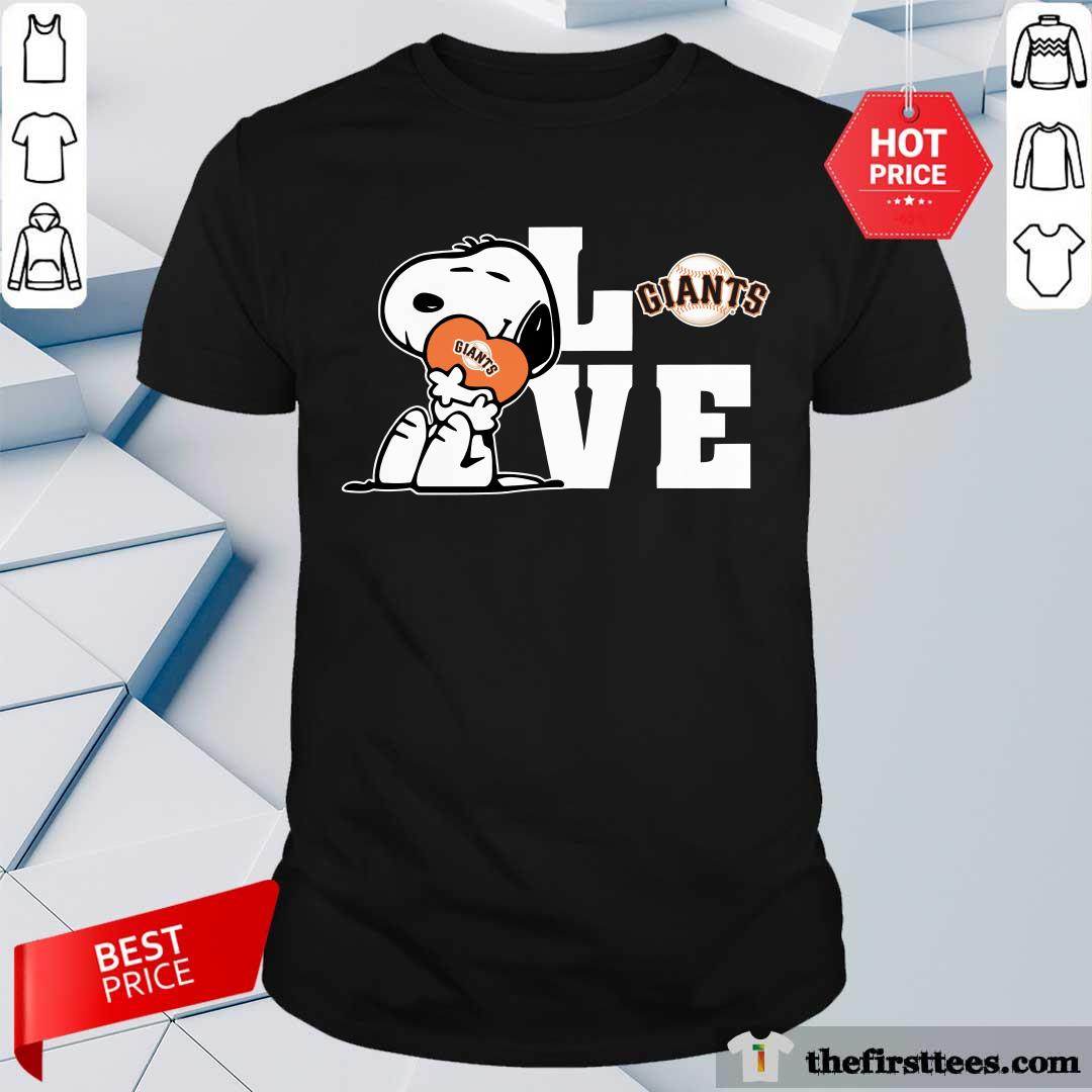 Snoopy Love San Francisco Giants T-Shirt