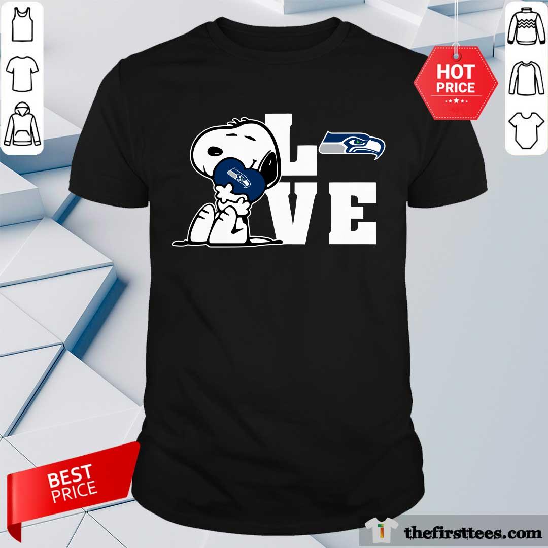Snoopy Love Seattle Seahawks T-Shirt