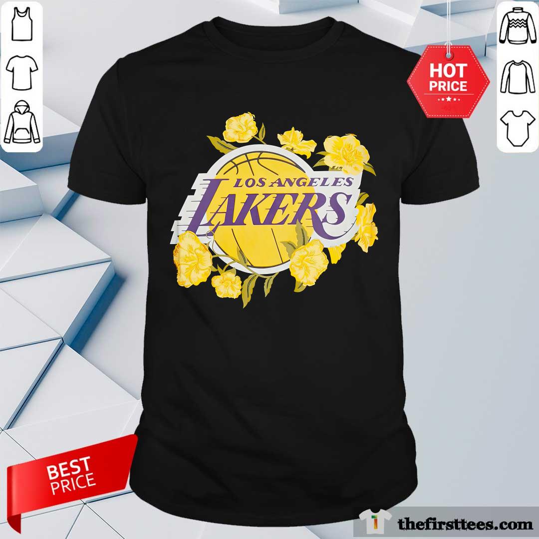 NBA Los Angeles Lakers Flower T-shirt