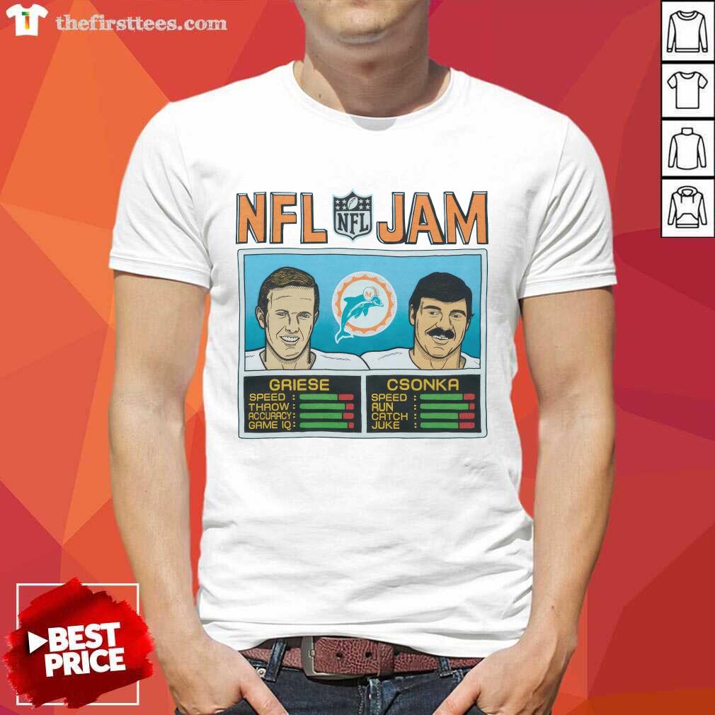 NFL Jam Miami Dolphins Griese and Csonka T-shirt