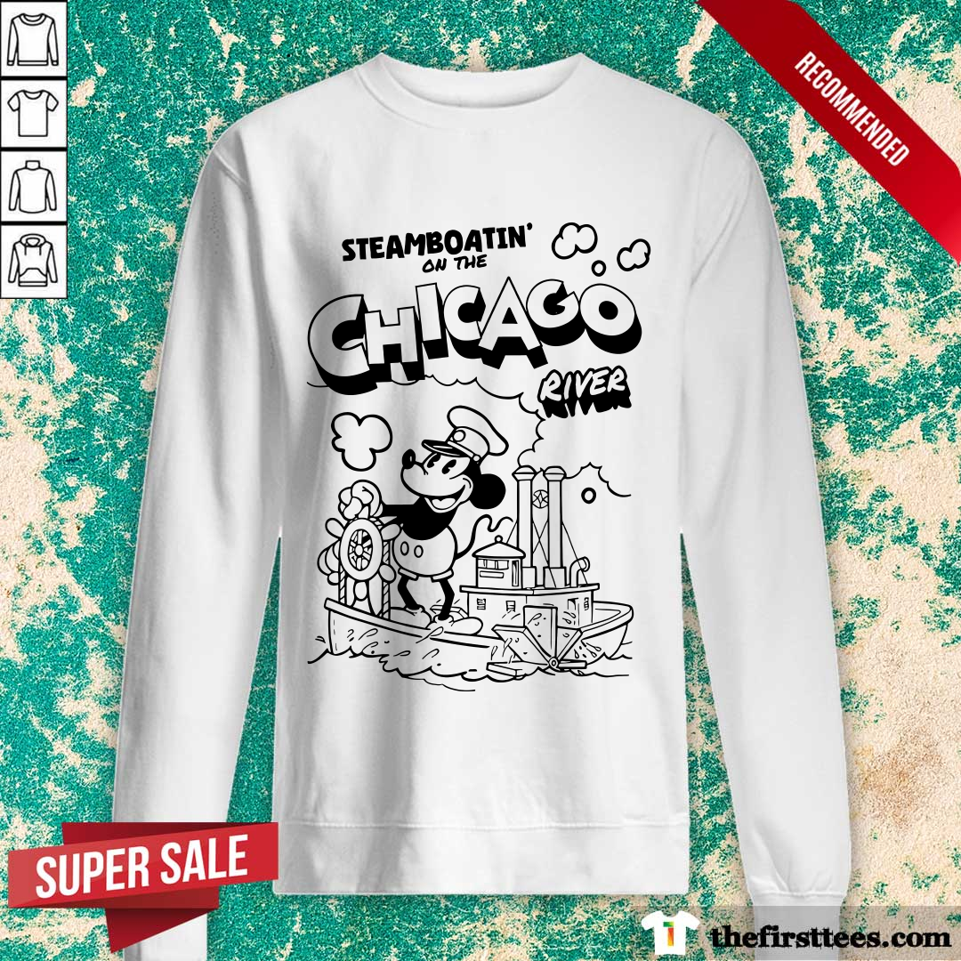 Steamboatin' On The Chicago River Steamboat Willie Mickey Classic sweater