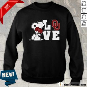 Snoopy Love Oklahoma Sooners sweater