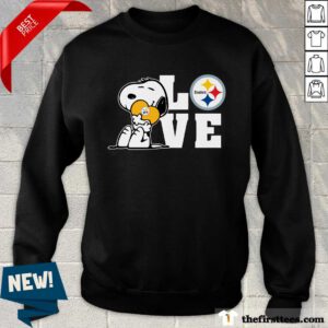Snoopy Love Pittsburgh Steelers sweater