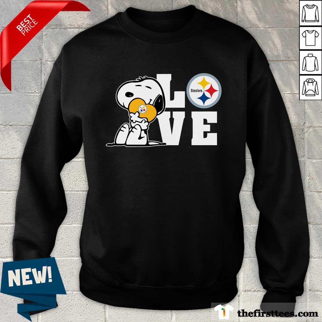 Snoopy Love Pittsburgh Steelers sweater