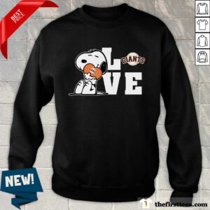 Snoopy Love San Francisco Giants sweater