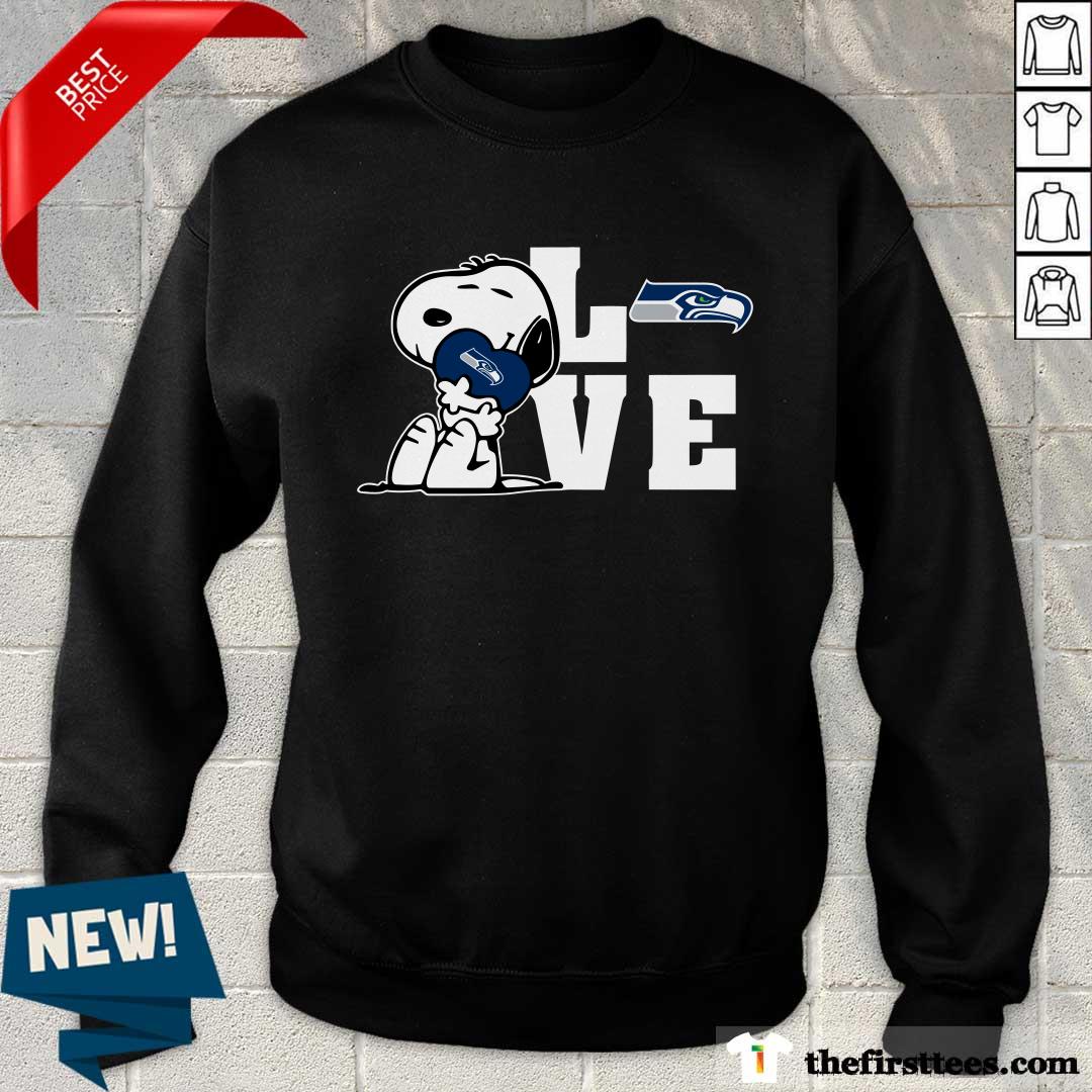 Snoopy Love Seattle Seahawks sweater