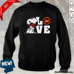 Snoopy Love Washington Football Team sweater