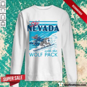 Nevada Ski With the Wolf Pack Retro sweater