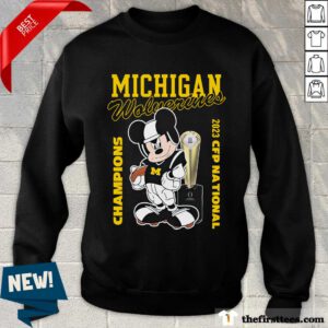 Mickey Mouse X Michigan Wolverines 2023 CFP National Champions sweater