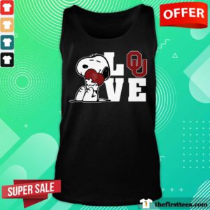 Snoopy Love Oklahoma Sooners tank-top
