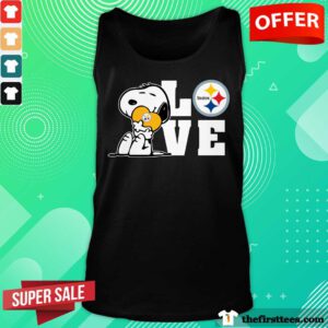 Snoopy Love Pittsburgh Steelers tank-top