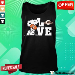 Snoopy Love San Francisco Giants tank-top