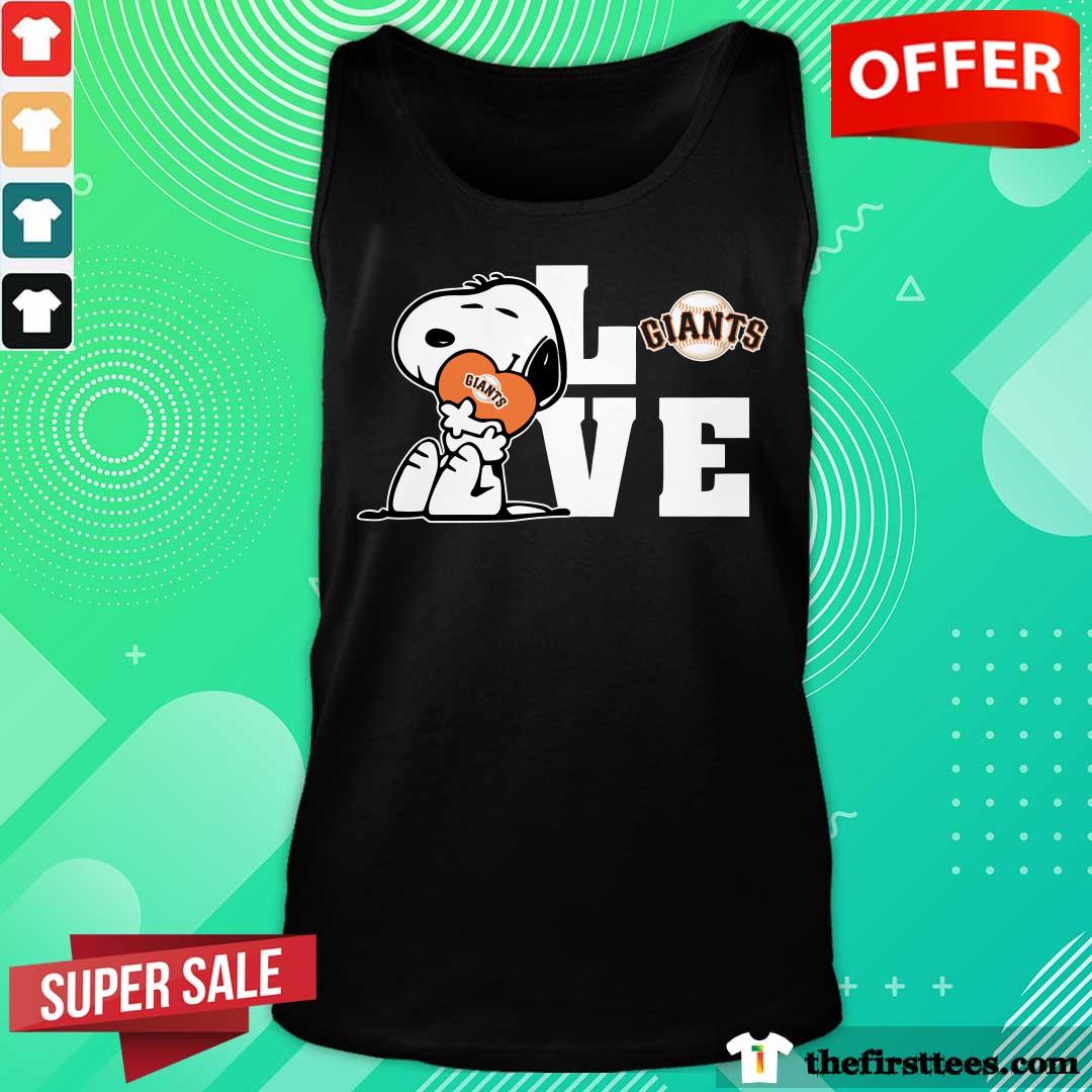 Snoopy Love San Francisco Giants tank-top