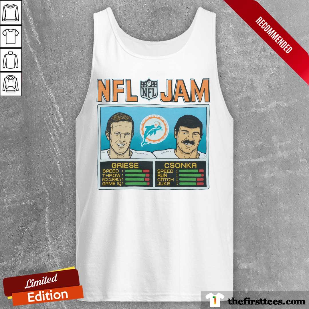 NFL Jam Miami Dolphins Griese and Csonka tank-top
