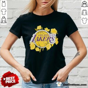 NBA Los Angeles Lakers Flower v-neck