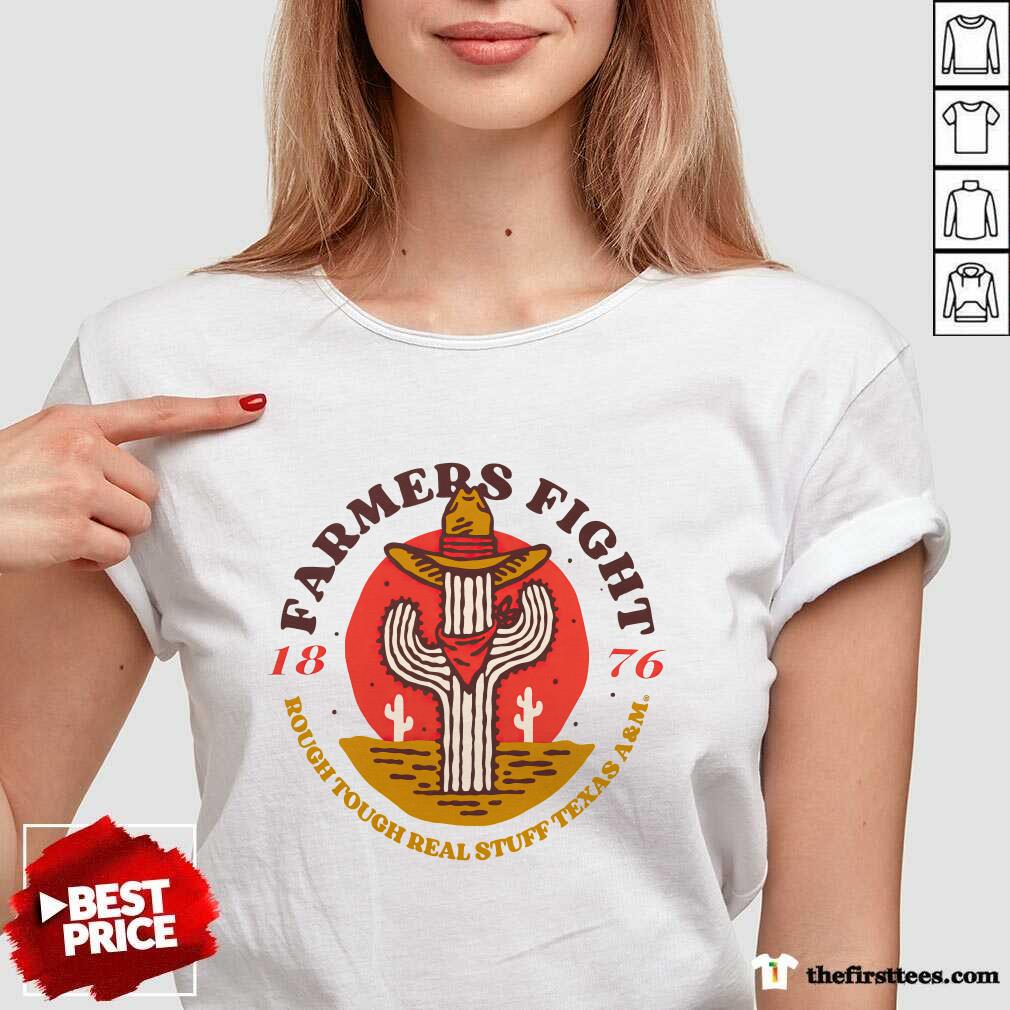 Texas A&M Farmers Fight Cactus v-neck