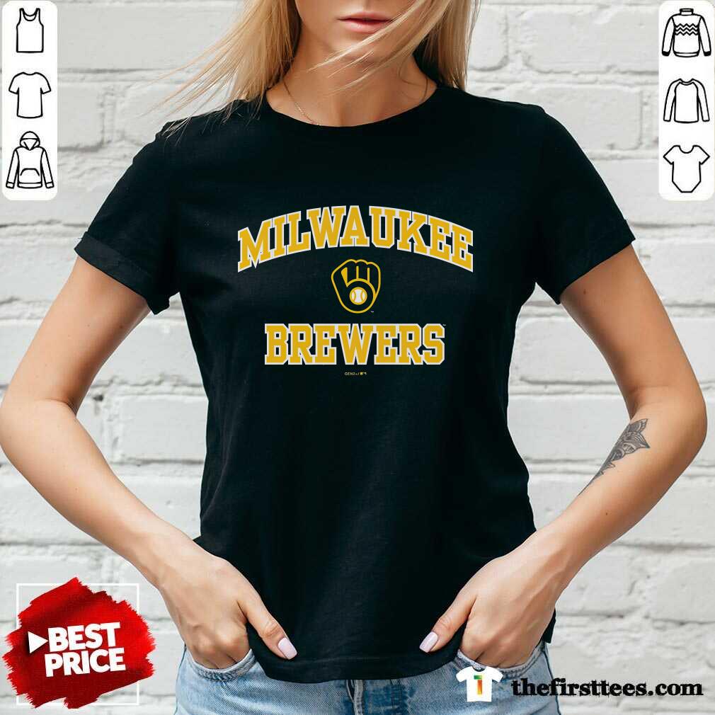 Milwaukee Brewers Heart & Soul v-neck