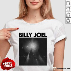 New Billy Joel Turn The Lights Back On Photo Ivory v-neck