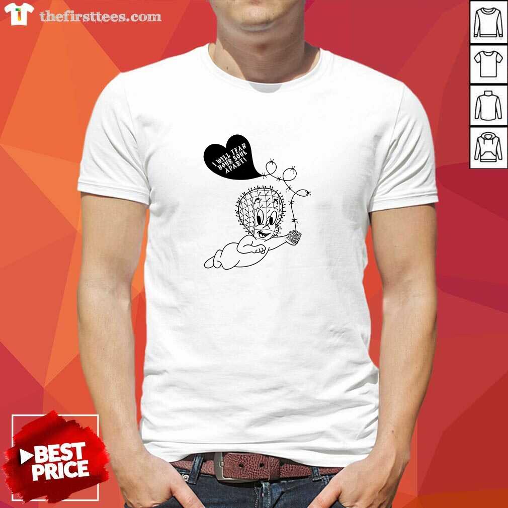 Casper Pinhead I Will Tear Your Soul Apart T-shirt