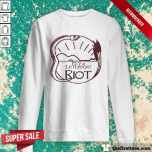 Premium Ely And Littleport Riot Logo sweater