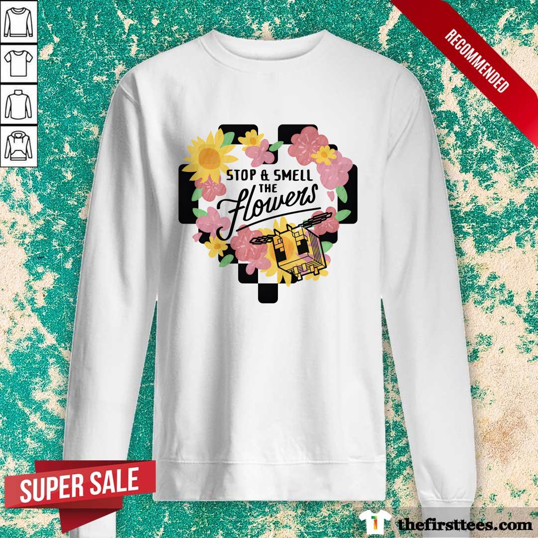 Minecraft Stop & Smell The Flowers sweater