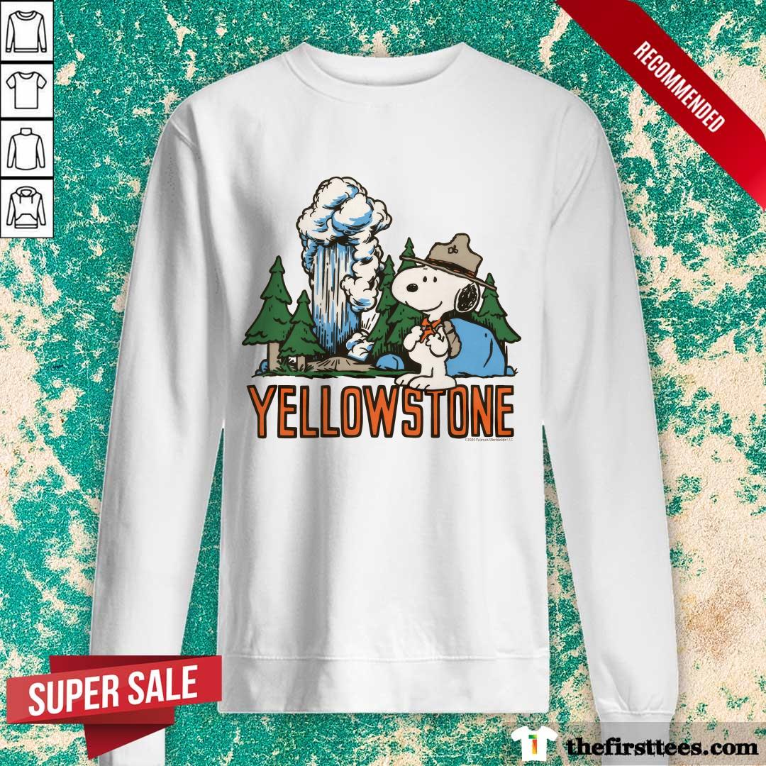 Peanuts Snoopy x Yellowstone National Park sweater