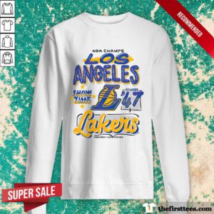 NBA Champs Los Angeles Showtime Los Angeles Lakers sweater