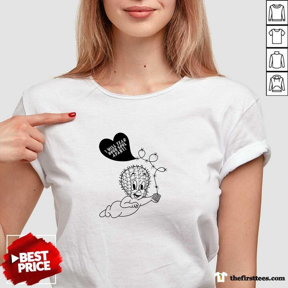Casper Pinhead I Will Tear Your Soul Apart v-neck
