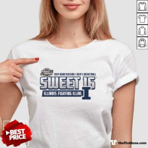 Illinois MBB March Madness 2024 Sweet Sixteen v-neck